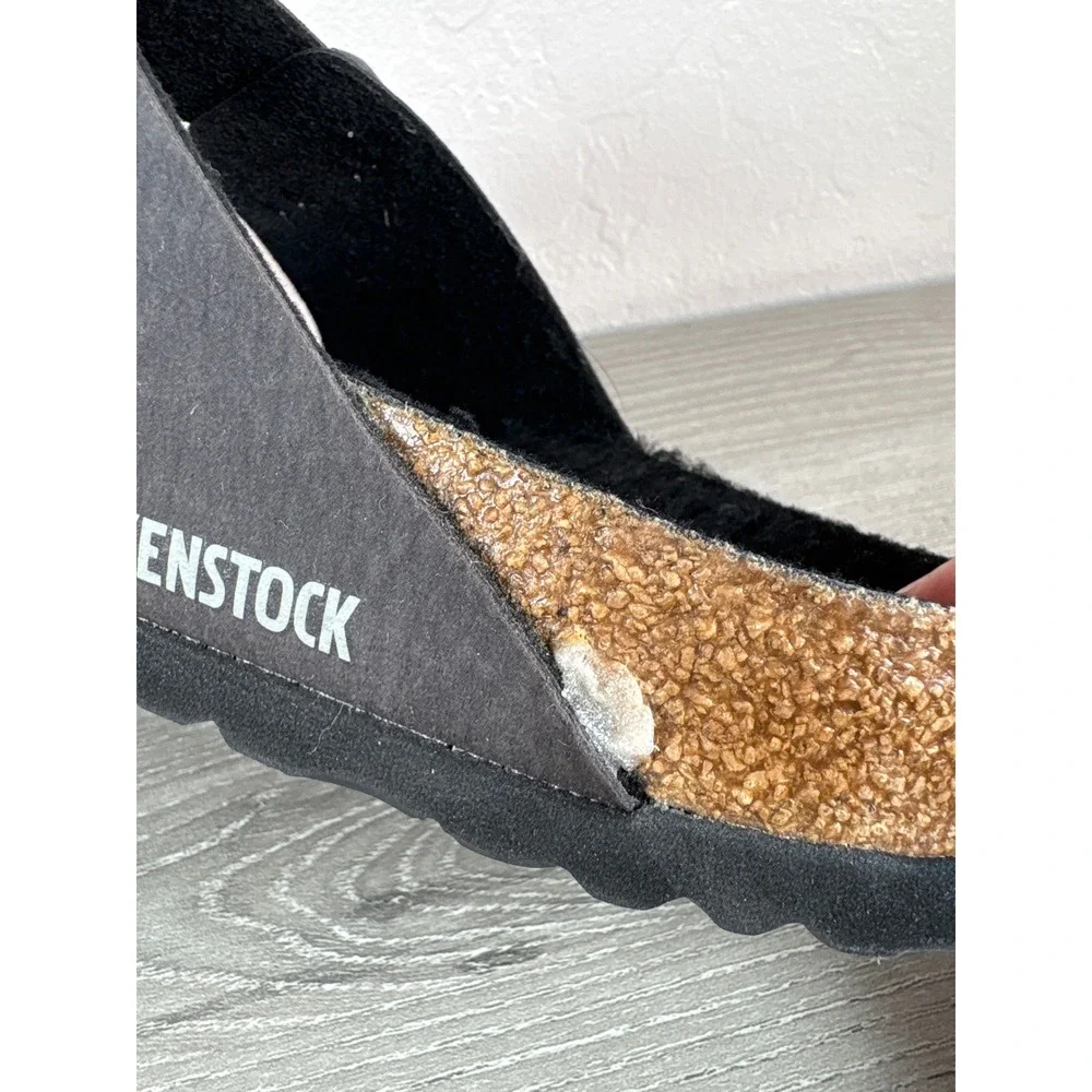 Birkenstock Arizona Shearling Desert‎ Dusk Black Sandals Mens 8 Womens 10 EU 41